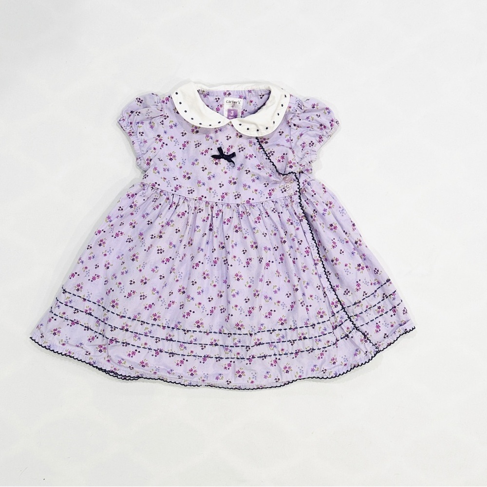Carter's Infant Purple Floral Spring Dress